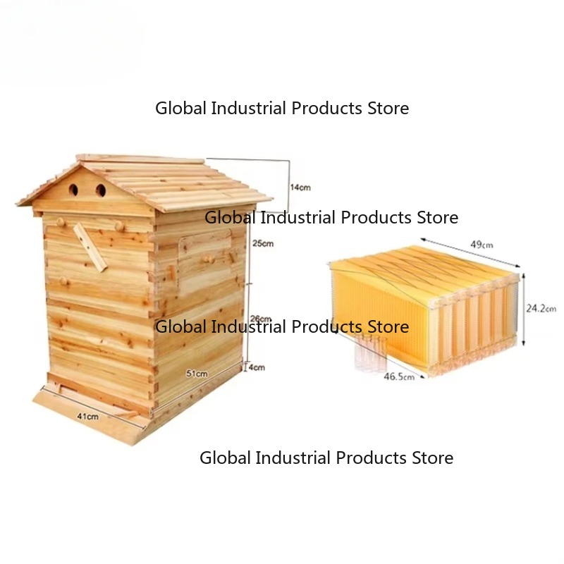 Beehive Frame Wax - 7 Bingkai Sarang Lebah Otomatis Berlapis