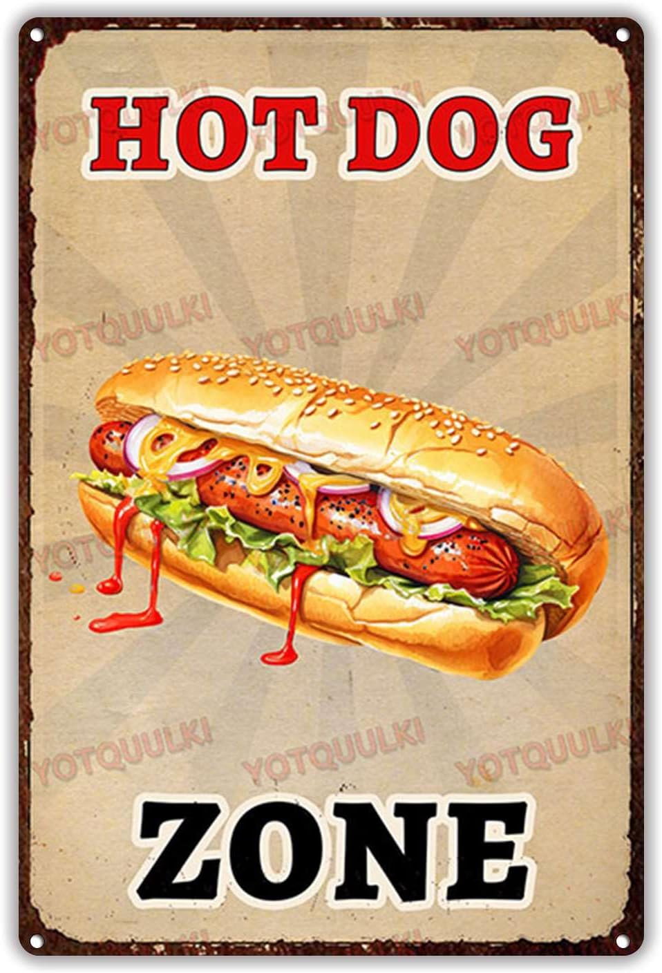 Farming Zone - Kanvas Seni Dinding Zona Hot Dog,