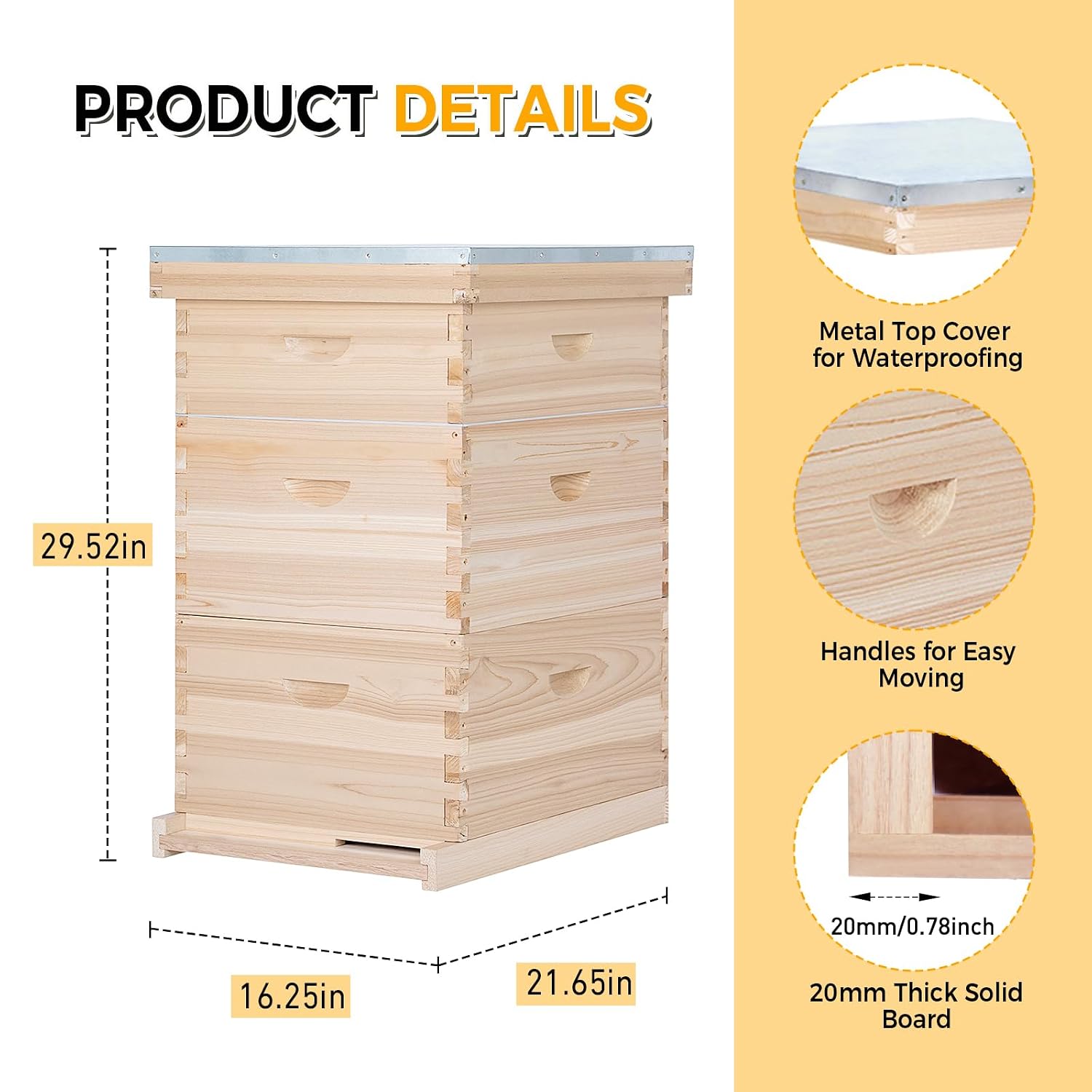 Kit Pemula Sarang Lebah Lengka - Beehive Frame Wax ulasan dan harga
