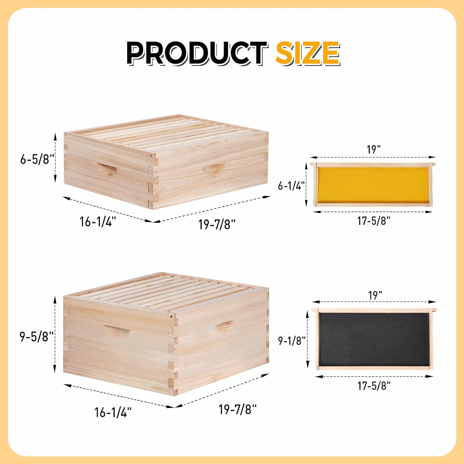 Kit Pemula Sarang Lebah Lengka - Beehive Frame Wax ulasan dan harga