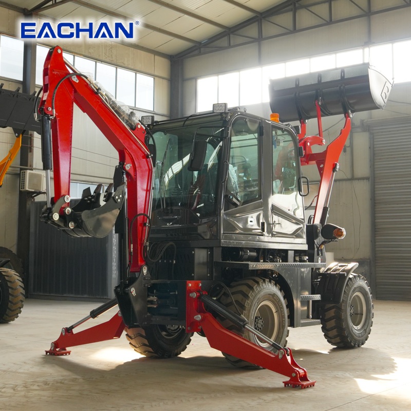 Loader Backhoe Roda Hidrolik 4 - Agriculture Farming Working ulasan dan harga