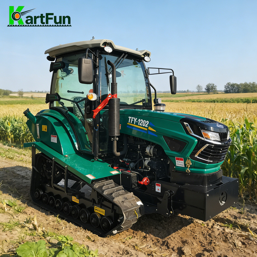 Traktor Crawler Pertanian 50HP - Agriculture Farming Working ulasan dan harga